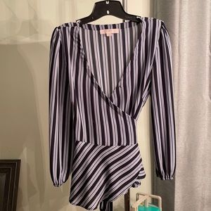 Loft small wrap blouse